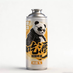 雪花 吃酒全麦精酿啤酒1L大罐装 醇香麦香聚会自饮团圆小聚 吃酒 1L 6瓶 整箱装 整箱发