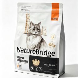 比瑞吉 顶顶袋一袋三瓶烘焙猫粮 1.5kg 全猫通用鲜肉营养主粮