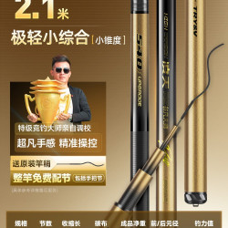 创威 凌天非凡大师鱼竿极轻小综合竿超轻硬碳素鲫鱼竿手杆台钓鱼竿