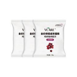 VCare 泌尿烘焙猫粮养护猫咪泌尿50g*3包