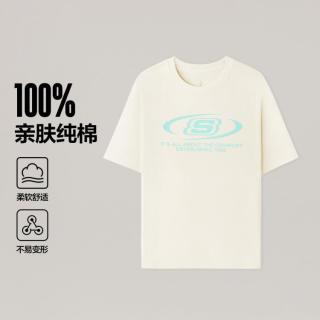斯凯奇 26夏短袖衫男女同款运动T恤干爽透气衣