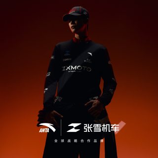 安踏 ×张雪机车联名丨赛车风吸湿速干长袖t恤男女休闲运动服上衣