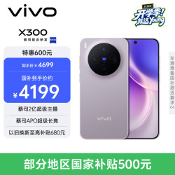 vivo X300 5G手机 16GB+256GB 惬意紫