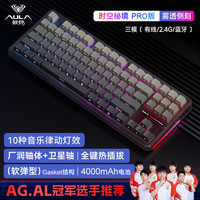 狼蛛 F87 Pro 87键 三模机械键盘 时空秘境 太空金轴 RGB 侧刻
