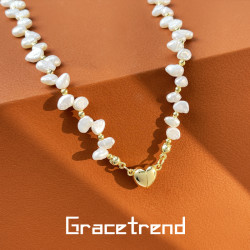 Grace trend天然淡水珍珠项链女夏小米珠锁骨项链百搭时尚 ML-322