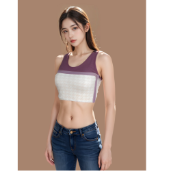 V领绵羊毛无痕马甲贴片打底上衣秋冬内穿紧身女士保暖背心BX042