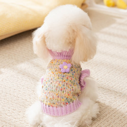 嬉皮狗 [达人]精致舒适立体休闲毛衣狗狗衣服小型犬秋冬保暖宠物毛衣0352