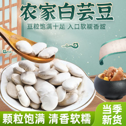 味妃 白芸豆大白豆扁豆云豆子新鲜芸豆五谷杂粮炖猪脚大豆干货当季新货