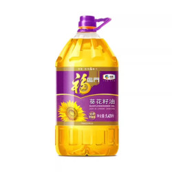 福临门 压榨一级葵花籽油 5.43L/瓶