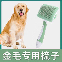 金毛专用梳梳理狗毛开结梳子泰迪比熊边牧狗狗除毛梳毛器去浮毛梳