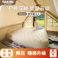 塔吉比 充气床垫TPU30拉丝自动气垫床午休打地铺户外露营弹丝垫防潮垫 三人+无刷泵+零压床笠