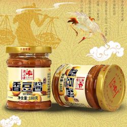 潮汕佬 正宗香豆酱180g瓶火锅蘸酱豆瓣酱白切鸡酱料下饭香豆酱拌面