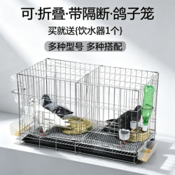 鸽子笼家用配对养殖繁殖笼子小号大号小大型白鸽信鸽折叠清仓鸽笼