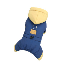狗狗衣服比熊博美泰迪小型犬宠物加厚加绒休闲四脚衣雪纳瑞欧美