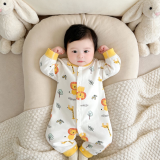 新生婴儿长袖纯棉连体衣春装宝宝哈衣新生儿爬服儿童春秋贴身打底