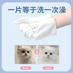 宠物免洗手套猫咪清洁湿巾狗狗眼部专用免洗澡湿巾纸