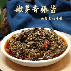 小苍娃 310克韭花酱1瓶180克香椿芽酱1瓶共发2瓶拌面条组合开盖