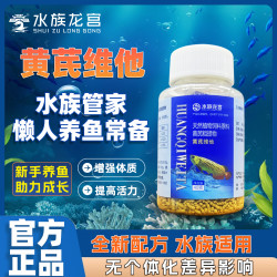 黄芪维他观赏鱼正品虾蟹懒人水族天然营养养鱼助力鱼儿成长水产用