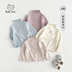 叭啦妈咪 女童加厚打底衫2025秋冬新款洋气百搭HLM5069