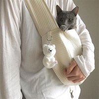 猫包外出便携宠物猫咪狗狗背包斜挎装猫的小型犬帆布包包单肩猫