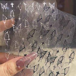 指匠豆汤 正版贴纸 原创手绘烫金超薄美甲指甲装饰