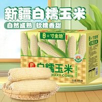 兮域 新疆白糯玉米8穗（整盒）260g/穗软糯香甜洁白饱满