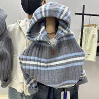 长袖常规纯色条纹毛衣针织衫拉链衫女童早秋男童拼色韩版