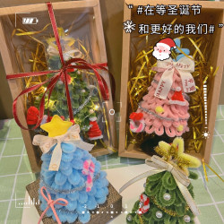 扭扭棒DIY氛围圣诞树花环节日创意礼物手工材料包圣诞老人装饰
