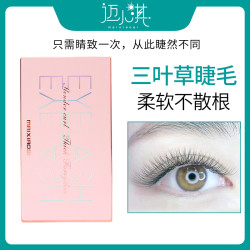 精致款三叶草嫁接睫毛柔软卷翘软毛0.05超软美睫店专用假睫毛