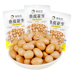 杨生记 150g鱼皮花生酥脆零食优选美味好吃追剧解馋食品健康原味