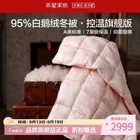 水星家纺 A类阻螨95%白鹅绒冬被芯防钻绒秋冬羽绒被子 95%白鹅绒冬被·控温旗舰200×230cm