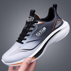 稻草人 男士休闲运动鞋百搭秋季跑步网面轻便男鞋子潮