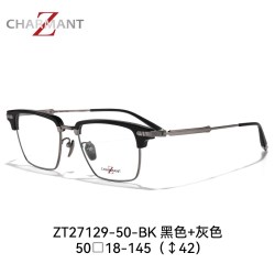 夏蒙 眼镜架男眉框钛合金眼镜框可配近视度数镜片ZT27129