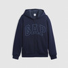 Gap 五折！盖璞Gap 新品logo刺绣加绒宽松连帽卫衣