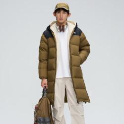 乔丹 运动羽绒服冬季男式保暖中长款羽绒服