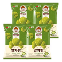 农心 新口味韩国进口抹茶味面包形膨化牛角包脆休闲食品小零食 抹茶味牛角包形膨化55g*4袋