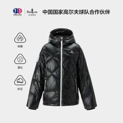 比音勒芬 高尔夫秋冬季女士运动休闲短款保暖连帽羽绒服