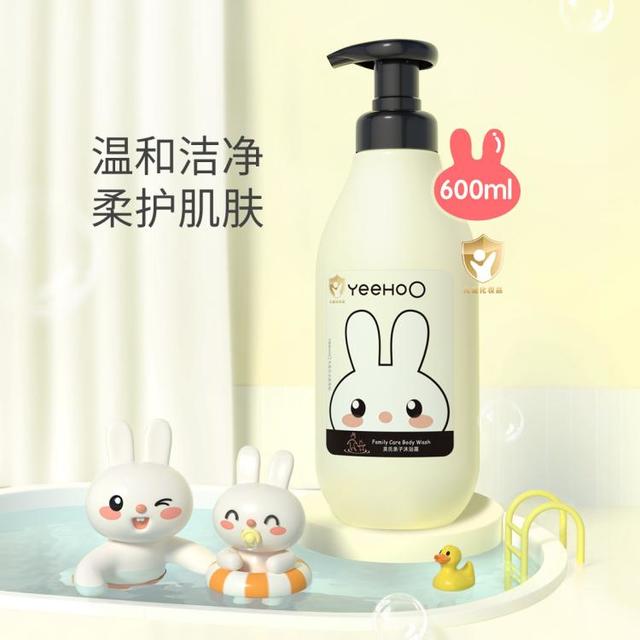 英氏 儿童沐浴露温和洁净亲子沐浴露600ml 随机发货