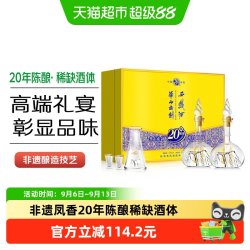 西凤酒 华山论剑20年52度凤香型500ml*2瓶