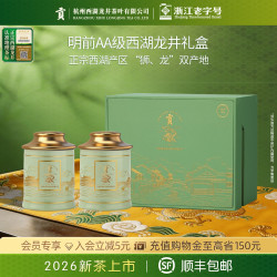 贡牌 贡 gong牌茶叶2023新茶上市明前AAA特级西湖龙井绿茶250g紫韵礼盒