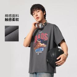 李宁 短袖男士轻薄清爽T恤BAD5篮球男装上衣夏季休闲透气短T