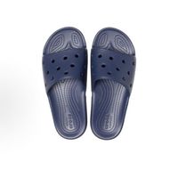crocs 舒适百搭 一字拖鞋 男女同款 深蓝色