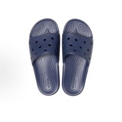 crocs 舒适百搭 一字拖鞋 男女同款 深蓝色