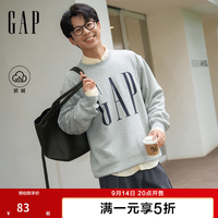 Gap 男女装2026秋新品logo印花抓绒圆领宽松卫衣上衣1SS623909 （3色可选）