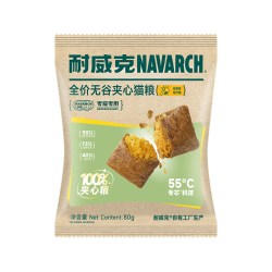 耐威克 鲜肉夹心猫粮无谷成幼猫泡芙猫粮160g
