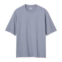 优衣库 DRY-EX速干T恤 粉蓝色 M 男装
