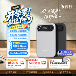钉钉 A1云享版智能AI录音笔同声传译转文字录音卡分析总结会议纪要记录神器录音豆 松霭绿