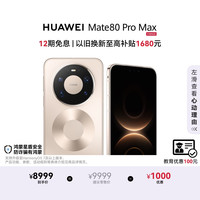 华为 Mate 80 Pro Max 手机 16GB+1TB 极昼金