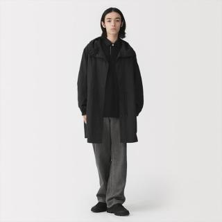 無印良品 MUJI 无印良品 男式连帽大衣风衣外套