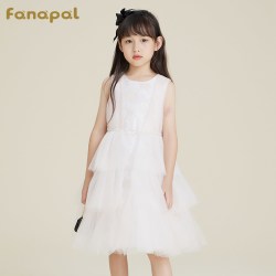 法纳贝儿女童公主裙春秋2026新款童装礼服女孩洋气连衣裙儿童裙子
